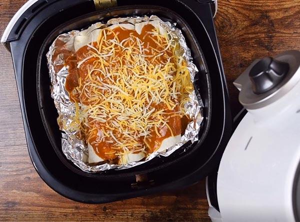 Air Fryer Chicken Enchiladas - Step 5